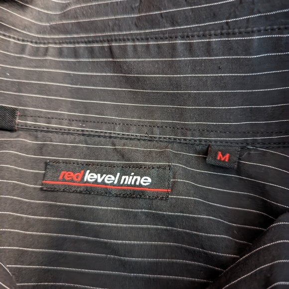 Black Pin Stripped Dress Shirt - Picture 4 of 4